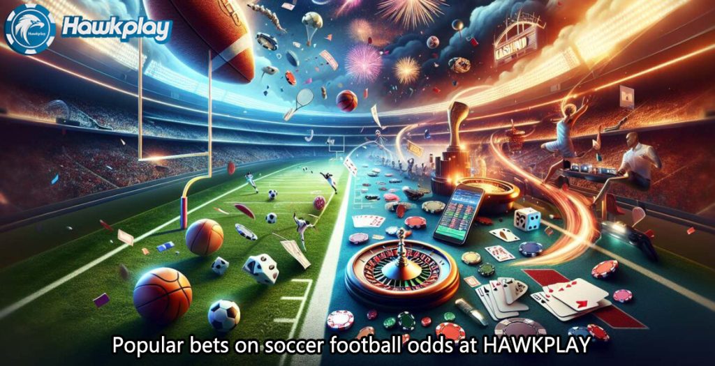 Popular bets on soccer football odds at HAWKPLAY