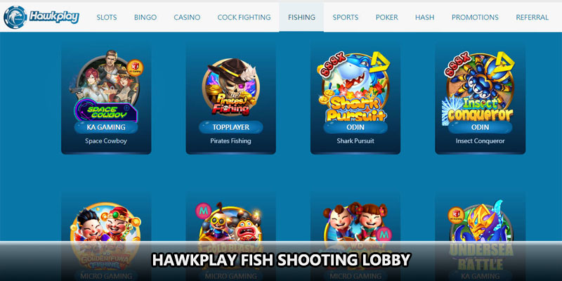 Hawkplay fish shooting lobby